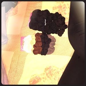 Two large packs of scrunchies